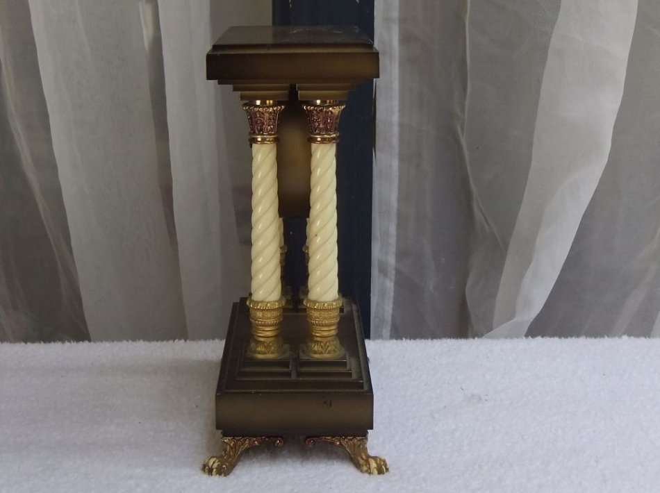 A STUNNING VINTAGE GERMAN 8 DAY MANTEL CLOCK BY SCHMID ...WORKS 100% !! QUALITY MOVEMENT !!