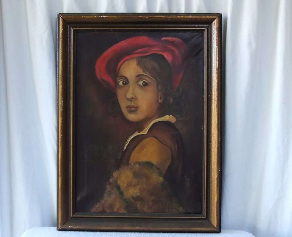 WOW !! A MAGNIFICENT ANTIQUE ORIGINAL OIL ON CANVAS SIGNED BY THE ARTIST D.DINGLE DATED 76...1876 !!
