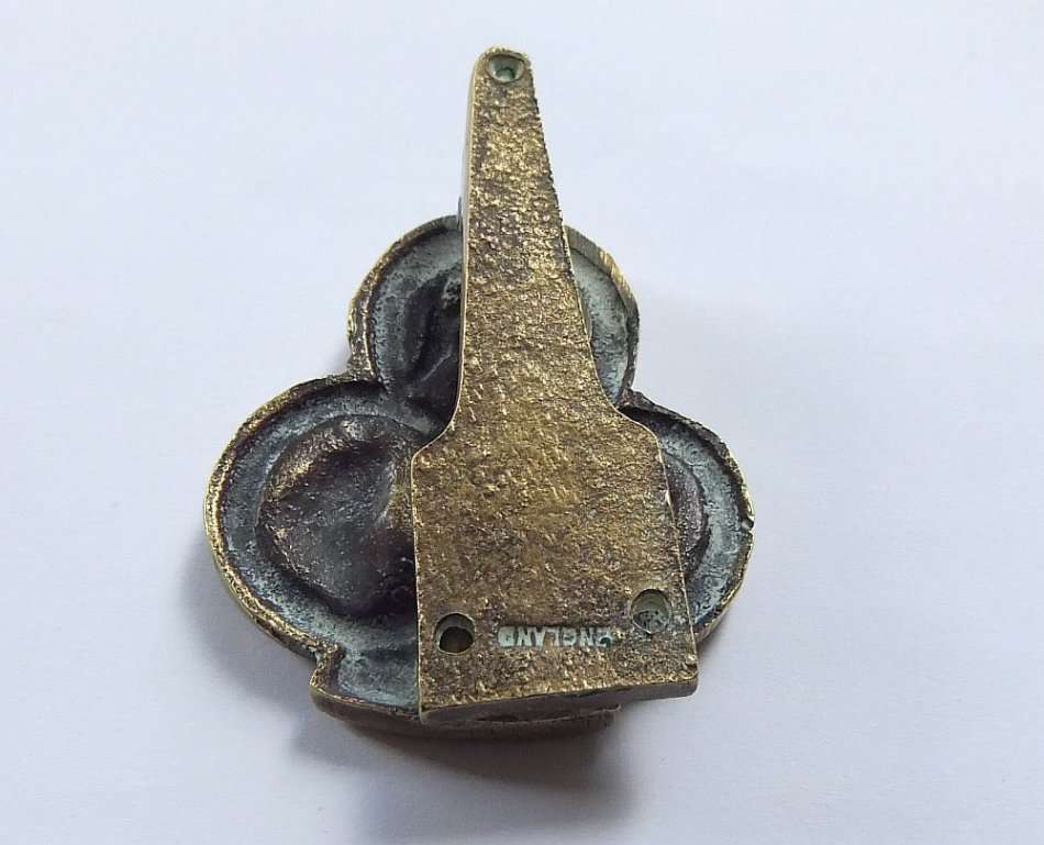 AN SMALL OLD SOLID BRASS " NO EVIL " MONKEY`S DOORKNOCKER