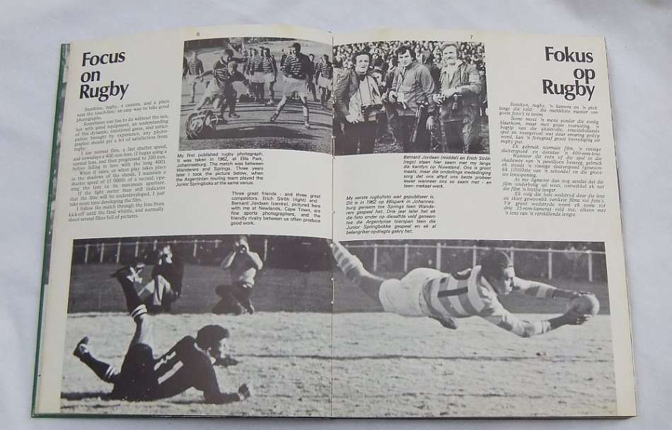 FOCUS ON RUGBY BY WESSEL OOSTHUIZEN - FIRST EDITION 1980 - A VERY NOSTALGIC PIECE FOR THE SA MAN !!