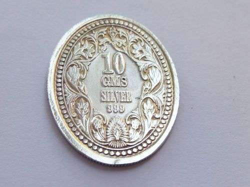 A MARVELOUS SOLID .999 FINE SILVER ` VICTORIA EXPRESS ` 10 GRAM INGOT / TOKEN FOR THE INVESTOR !!