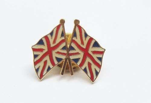 VINTAGE BADGE / TOURIST BADGE - BRITISH FLAG / UNION JACK