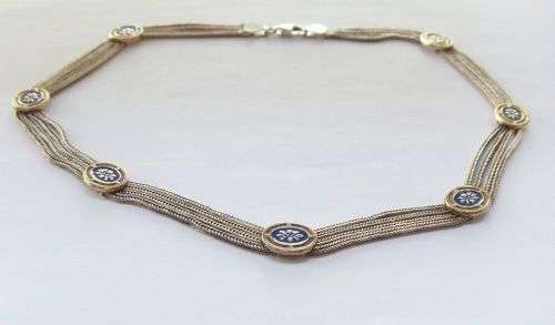 WOW !! A REALLY HIGH CLASS VINTAGE SOLID STERLING SILVER NECKLACE WITH AMAZING DETAIL !! MUST HAVE !