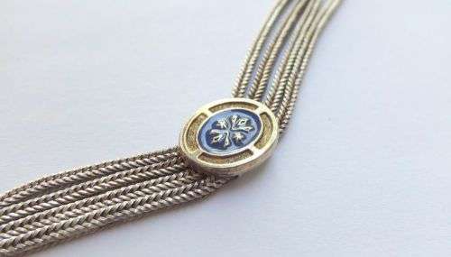 WOW !! A REALLY HIGH CLASS VINTAGE SOLID STERLING SILVER NECKLACE WITH AMAZING DETAIL !! MUST HAVE !