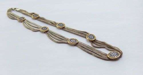 WOW !! A REALLY HIGH CLASS VINTAGE SOLID STERLING SILVER NECKLACE WITH AMAZING DETAIL !! MUST HAVE !