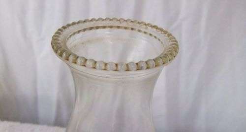 A BEAUTIFUL OLD / ANTIQUE GLASS OIL LAMP MADE BY P & A MNF CO CONNECTICUT U.S.A