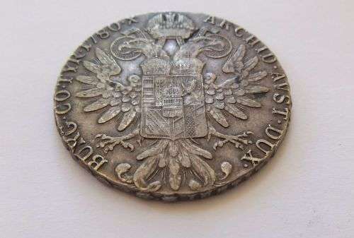 WOW !! AN AMAZING SOLID SILVER AUSTRIAN MARIA THERESA THALER DATED 1780 WITH STUNNING DETAIL !! LOOK