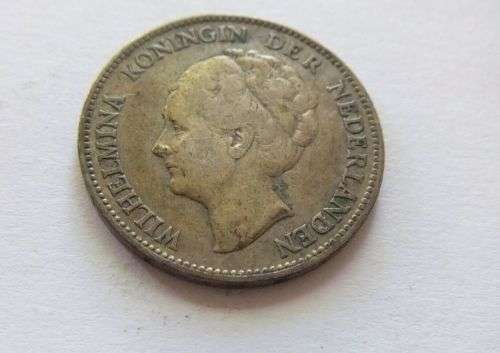 HAPPY 100TH BIRTHDAY !! AN ANTIQUE 90% SILVER NETHERLANDS 1923 ONE GUILDEN COIN IN GOOD CONDITION