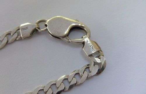 WOW !! WOW !! A SUPERIOR QUALITY SOLID STERLING SILVER NECKLACE WITH BIG STERLING SILVER CROSS !!