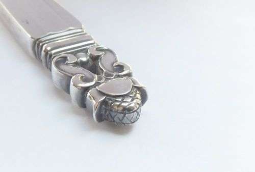 THE BEST !! A RARE VINTAGE STERLING SILVER HANDLED BOTTLE OPENER BY DANISH SILVERSMITH GEORG JENSEN