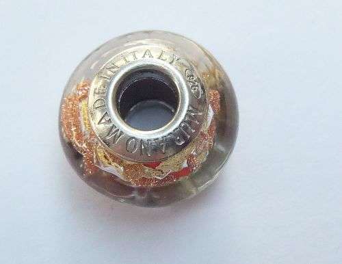 6 AWESOME ART GLASS ( MURANO ) AND STERLING SILVER PANDORA & OTHER DESIGNER CHARMS !! WOW FOR SURE !