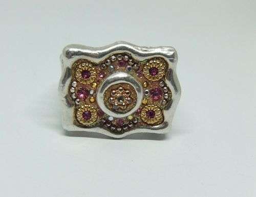 R1 START !! AN EXQUISITE DESIGNER MADE STERLING SILVER RING - STAMPED AND TESTED !! MUST SEE !!
