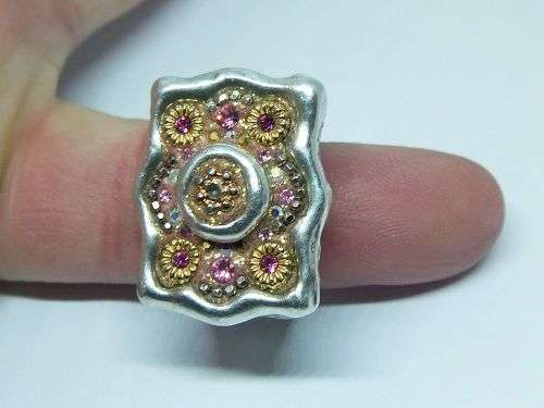 R1 START !! AN EXQUISITE DESIGNER MADE STERLING SILVER RING - STAMPED AND TESTED !! MUST SEE !!