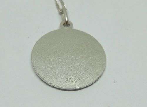 A BEAUTIFULLY DETAILED STERLING SILVER ST CHRISTOPHER PENDANT PLUS A STERLING SILVER NECKLACE !! WOW