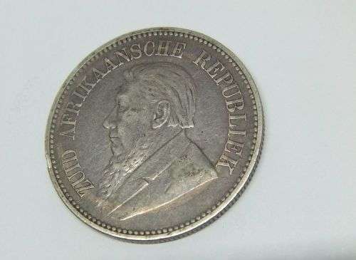 R1 START !!  1895 TWO AND A HALF SHILLINGS OF THE ``Z.A.R ``- STERLING SILVER !! FREE COMBINING !!