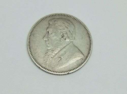R1 START !! AN 1895 ONE SHILLING COIN OF THE ``Z.A.R ``- STERLING SILVER !! FREE COMBINING !!