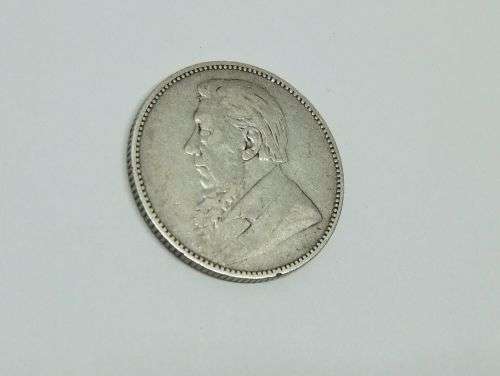 R1 START !! AN 1895 ONE SHILLING COIN OF THE ``Z.A.R ``- STERLING SILVER !! FREE COMBINING !!