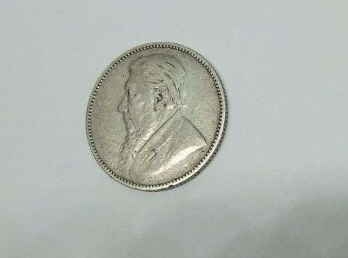 R1 START !! AN 1895 ONE SHILLING COIN OF THE ``Z.A.R ``- STERLING SILVER !! FREE COMBINING !!