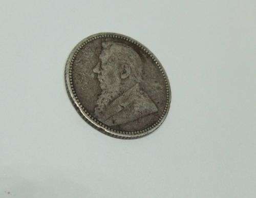 R1 START !!  AN 1893 SIXPENCE COIN OF THE ``Z.A.R `` - STERLING SILVER !! FREE COMBINING !!