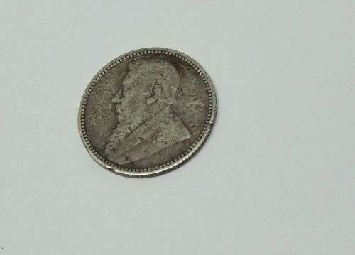 R1 START !!  AN 1893 SIXPENCE COIN OF THE ``Z.A.R `` - STERLING SILVER !! FREE COMBINING !!