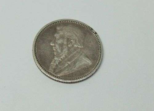 R1 START !!  AN 1895 SIXPENCE COIN OF THE ``Z.A.R `` - STERLING SILVER !! FREE COMBINING !!