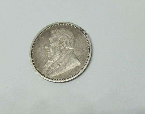 R1 START !!  AN 1895 SIXPENCE COIN OF THE ``Z.A.R `` - STERLING SILVER !! FREE COMBINING !!