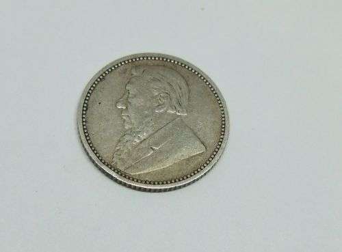 R1 START !!  AN 1895 SIXPENCE COIN OF THE ``Z.A.R `` - STERLING SILVER !! FREE COMBINING !!