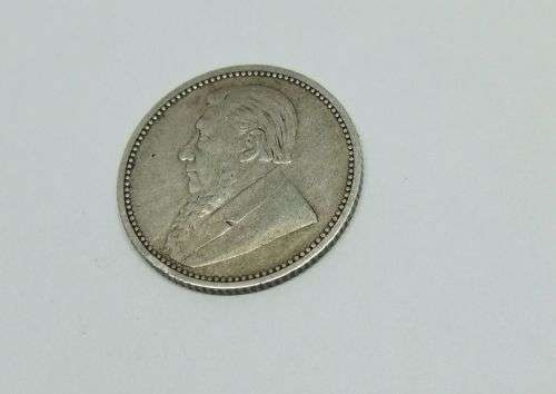 R1 START !!  AN 1895 SIXPENCE COIN OF THE ``Z.A.R `` - STERLING SILVER !! FREE COMBINING !!