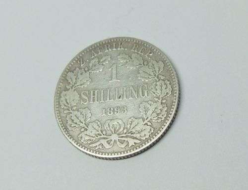 R1 START !! AN 1893 ONE SHILLING COIN OF THE ``Z.A.R ``- STERLING SILVER !! FREE COMBINING !!