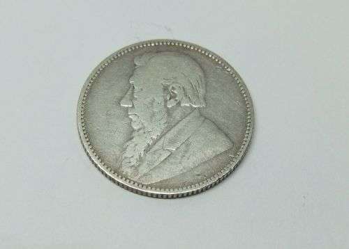 R1 START !! AN 1893 ONE SHILLING COIN OF THE ``Z.A.R ``- STERLING SILVER !! FREE COMBINING !!