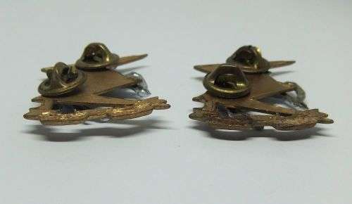 R1 START !!  A PAIR OF VINTAGE SANDF BADGES - TECHNICAL SERVICE CORPS !! FREE COMBINING !!