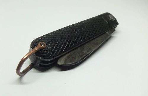 R1 START !! A TOTALLY COOL RARE WW2 MILITARY STAMPED POCKET KNIFE DATED 1940 !! FREE COMBINING !!