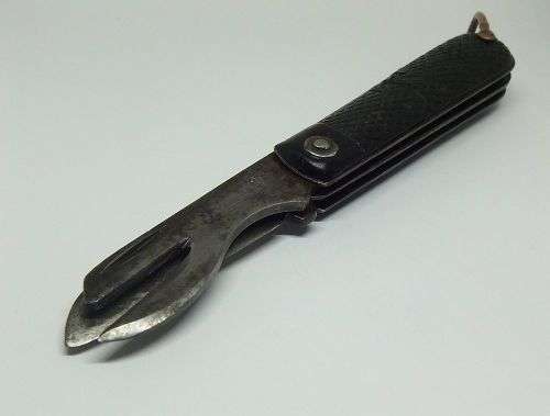 R1 START !! A TOTALLY COOL RARE WW2 MILITARY STAMPED POCKET KNIFE DATED 1940 !! FREE COMBINING !!