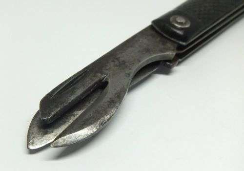 R1 START !! A TOTALLY COOL RARE WW2 MILITARY STAMPED POCKET KNIFE DATED 1940 !! FREE COMBINING !!