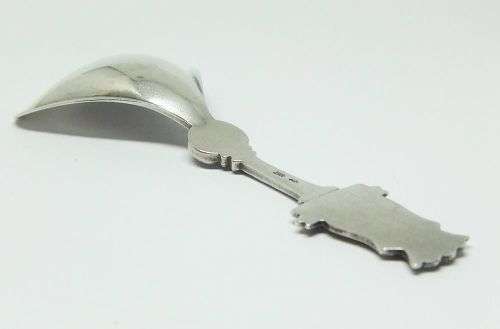 R1 START !! A VERY SOLID DUTCH SILVER .835 SPOON WITH DEVENTER CREST MOTIF !! STAMPED !! WOW !!