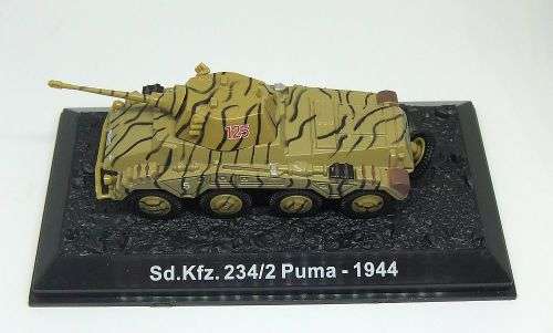 R1 START !! A HIGHLY DETAILED MODEL OF THE 1944 ` Sd.Kfz.234/2 PUMA ` MILITARY VEHICLE !!