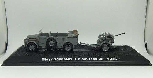 R1 START !! A HIGHLY DETAILED MODEL OF THE STEYR 1500/AO1 + 2CM FLAK 38 - 1943 MILITARY VEHICLE !!