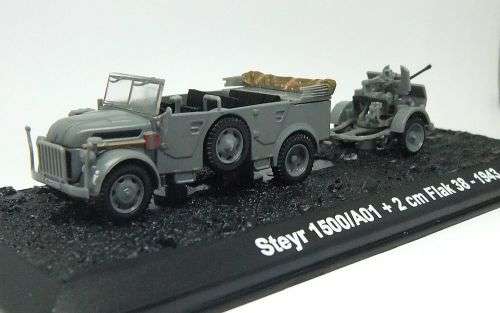 R1 START !! A HIGHLY DETAILED MODEL OF THE STEYR 1500/AO1 + 2CM FLAK 38 - 1943 MILITARY VEHICLE !!