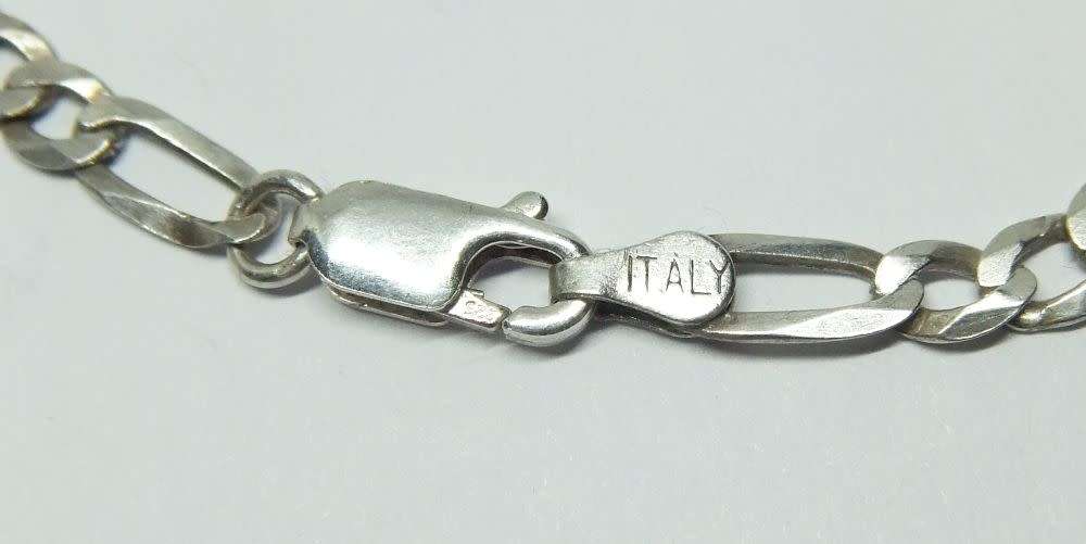 R1 START !! A SOLID STERLING SILVER NECKLACE & 1966 NICKEL 50c COIN STERLING SILVER PENDANT !! WOW