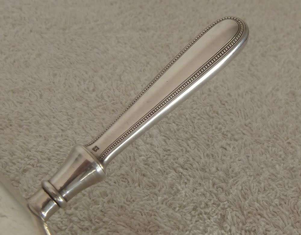 RARE FIND !! A VINTAGE FRENCH SILVERPLATE CRUMB TRAY AKA DUMB OR SILENT WAITER BY CHRISTOFLE !! WOW