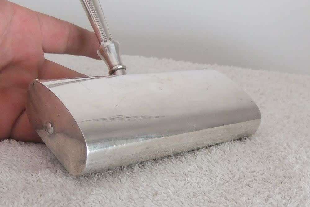 RARE FIND !! A VINTAGE FRENCH SILVERPLATE CRUMB TRAY AKA DUMB OR SILENT WAITER BY CHRISTOFLE !! WOW