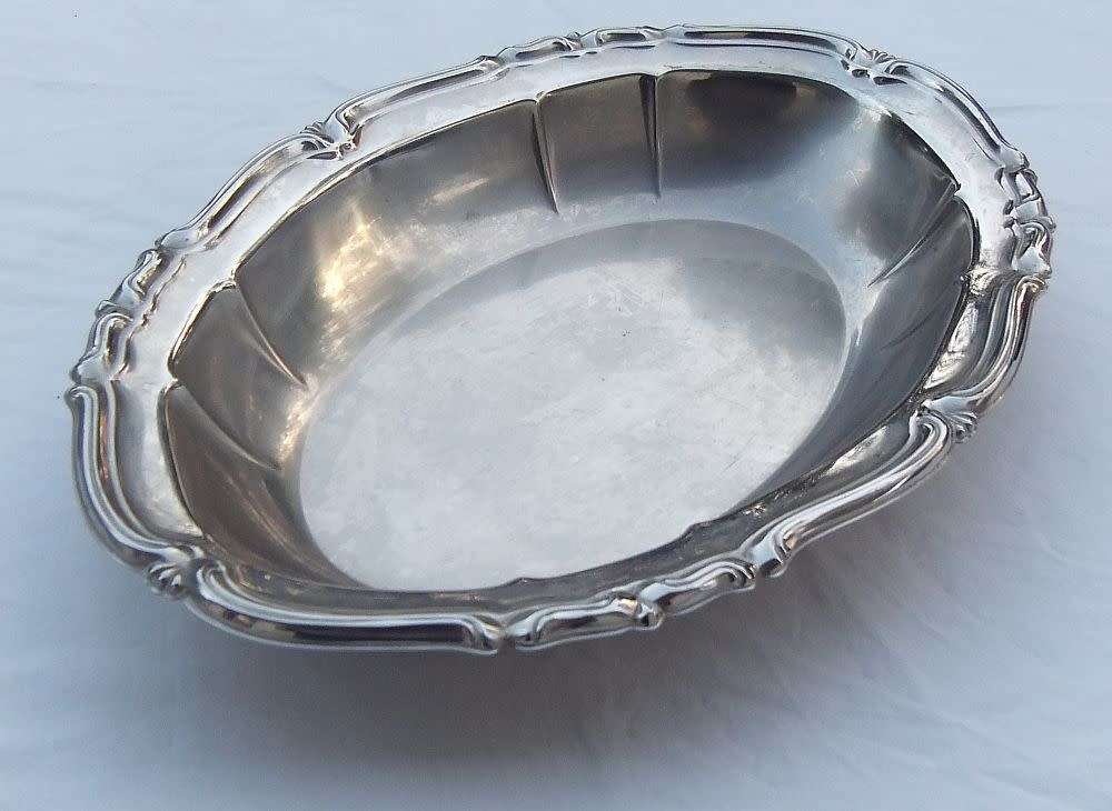 WOW !! A STUNNING VINTAGE DESIGNER SERVING DISH BY ITALIAN MAKER ALFRA ALESSI WITH ORIGINAL STICKER