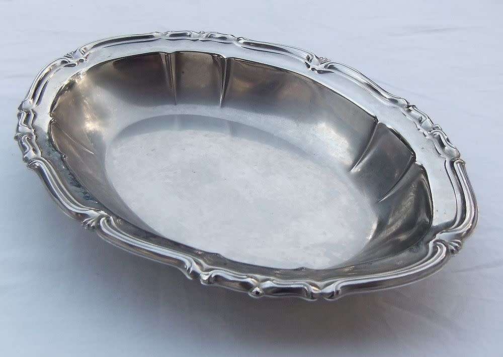 WOW !! A STUNNING VINTAGE DESIGNER SERVING DISH BY ITALIAN MAKER ALFRA ALESSI WITH ORIGINAL STICKER