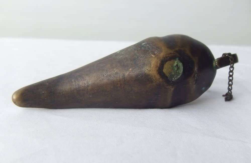 UNUSUAL FINDS !! TWO INTERESTING VERY OLD LOOKING BRONZE METAL OIL LAMPS ? ALADDIN SHAPE !!