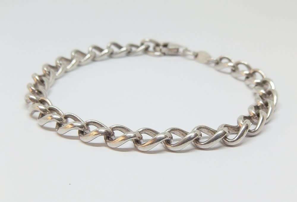 AN AWESOME QUALITY SOLID STERLING SILVER BRACELET IN GREAT CONDITION !! FULLY STAMPED AND TESTED !!