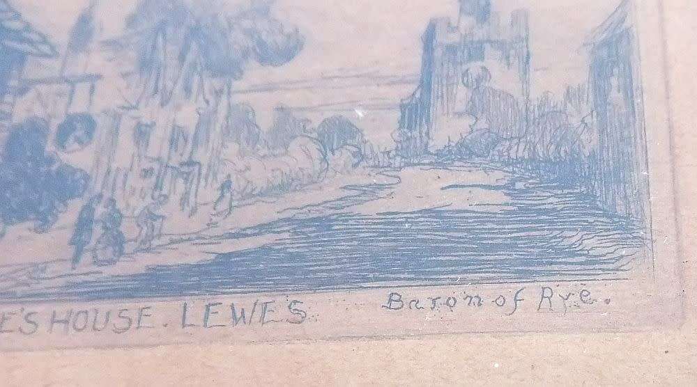 RARE FIND IN SA !! AN ANTIQUE GENUINE ETCHING BY BRITISH ARTIST CEDRIC HODGSON ( BARON OF RYE ) !!