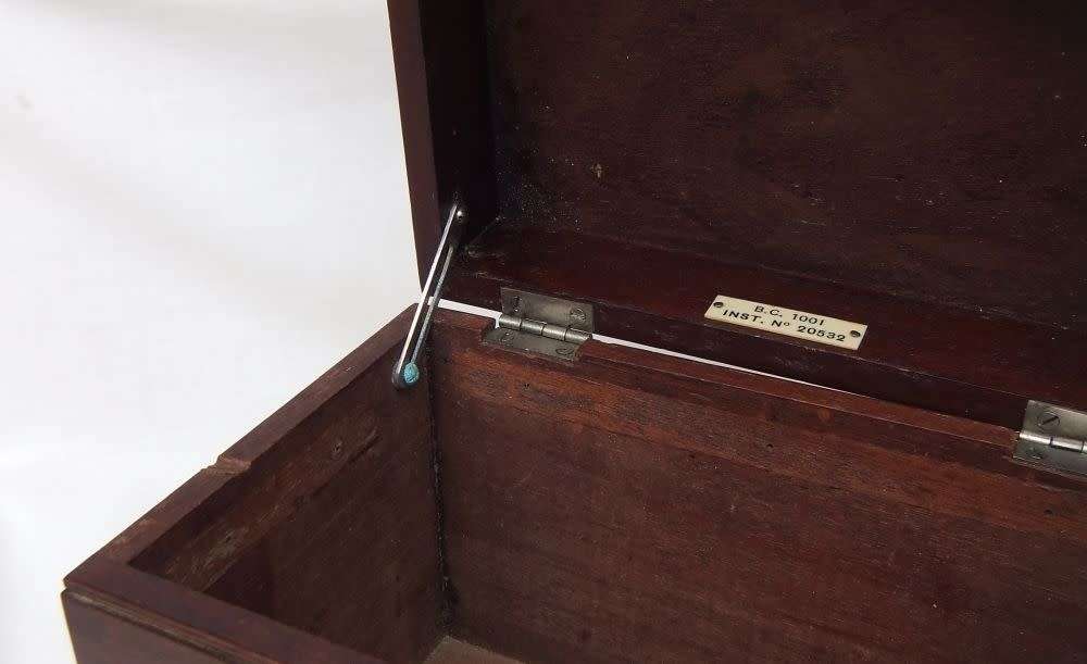 An exceptionally cool rare 100 year old hand made wooden housing for a Gecophone ( radio receiver )