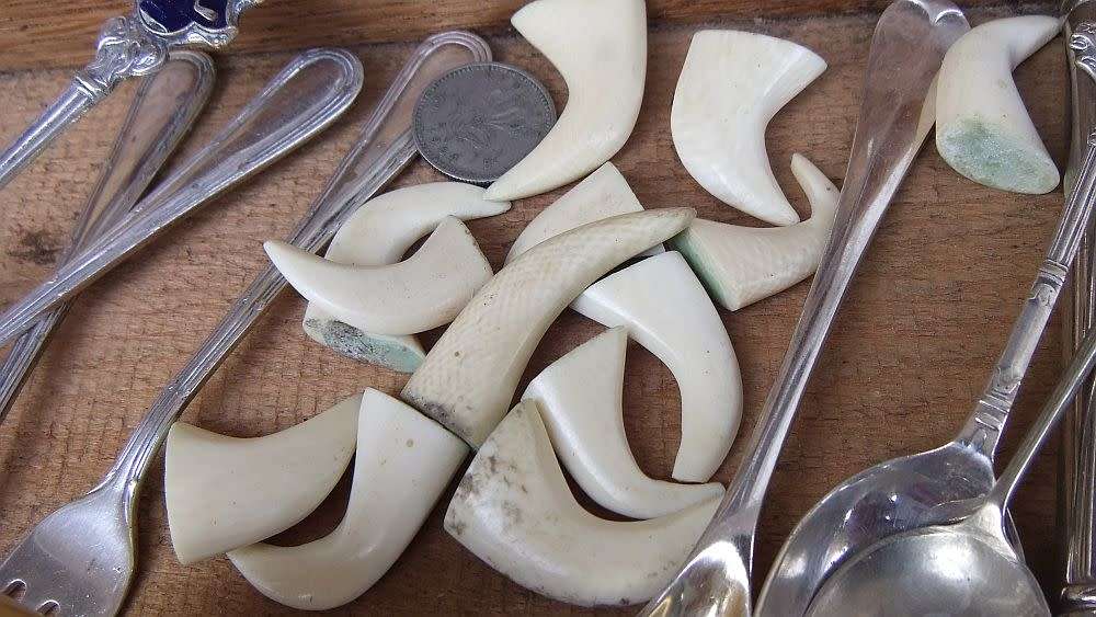 An antique wooden box with many interesting items to use and enjoy , lots of history here ...