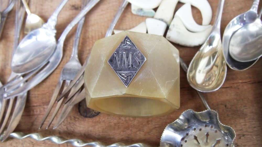 An antique wooden box with many interesting items to use and enjoy , lots of history here ...