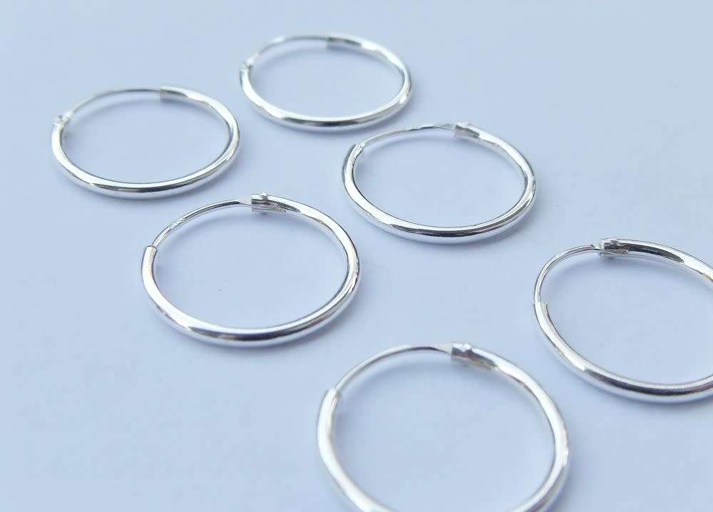 5 Pairs on auction - Genuine sterling silver sleeper earrings - Brand new - Bid per pair